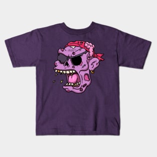 Zombie Pirate Face Kids T-Shirt